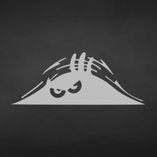 Akçay Sticker Bagajdan Bakan Öfkeli  Adam Sticker Araba Sticker Oto Sticker