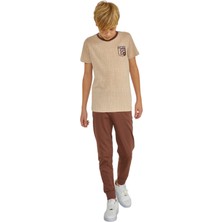  Weweus Bej Erkek Çocuk Pijama Takımı 813