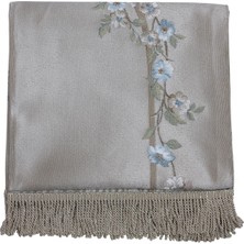 Belıeve Fresh Goblen Jakarlı Dokuma Saten Astarlı Saçaklı Bej Seccade 70 x 120