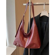 Dez Store Kadın Kahve Omuz Çantası Kaliteli Işçilik ve Yumuşak Suni Deri