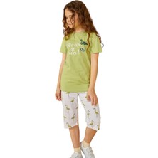 Weweus Yeşil Kız Çocuk Pijama Takımı 801