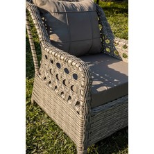 Btk Concept Oscar Rattan Bahçe Mobilyası 3+1+1 Masalı Garanti̇li̇