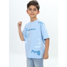Toontoy Erkek Çocuk Grafiti Baskılı Tişört