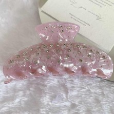 Nolana Sedefli Kemik Asetat Yüksek Kalite Toka - Pembe