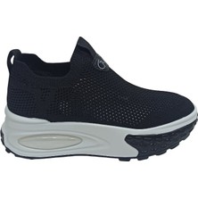 Guja Siyah Triko Kadın Sneaker Spor Ayakkabı