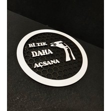 20 cm Midrange Kapağı Bi Tık Daha Açsana Yazılı 1 Takım Midrange Hoparlör Kapağı 2 Adet