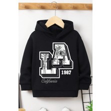 Los Angles Baskılı Erkek - Kız Çocuk Rahat Kalıp Sweatshirt