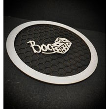 Boozar Yazılı 20 cm Midrange Kapağı Yazılı Midrange Hoparlör Kapağı 1 Takım (2 Adet)