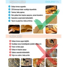 Fırın Pişirme Kağıdı 100 Adet Yapışmaz Ağartılmamış Yağlı Yüzey Ultra Kalın Kağıt Çok Amaçlı Kullanım
