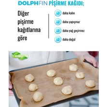 Fırın Pişirme Kağıdı 100 Adet Yapışmaz Ağartılmamış Yağlı Yüzey Ultra Kalın Kağıt Çok Amaçlı Kullanım