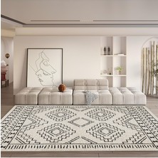 Premium Kalite Kaymaz Taban Silinebilir Salon Mutfak Koridor Halısı Siyah 4230