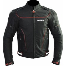 Prosev 186 Siyah 4 Mevsim Motosiklet Montu XL Beden Dayanıklı Maxdura 600-D Kumaş Özellikli