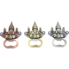 Periboia Istanbul Temalı Metal Magnet ve Açacak