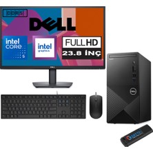 Dell Vostro 3030 mt Intel Core I5 12400 96GB Ddr5 2tb SSD 23.8" Fhd Ubuntu Intel® UHD Graphics 730 Masaüstü Bilgisayar 23N3030I5EMEAU04 + Zetta USB Bellek