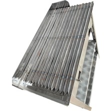 Topsöken Paslanmaz Kömürlü Mangal 35 x 70 cm 3 mm Kalın Lama Izgaralı
