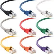 S-Link Cat6 Beyaz 1 Metre  RJ45 Lan Kablosu Uçları Hazır Takılı Bilgisayar Modem Internet Ethernet Kablosu