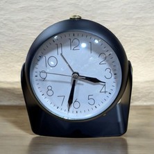 Nunu Dekoratif Alarmlı ve Işıklı Metal Oynar Başlıklı Masa Saati