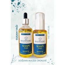 Beauty Voice Saf Susam Yağı 200 ml - Losyon Pompalı ve Damlalıklı Şişe - 2li Set