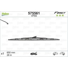 Valeo Silecek Süpürgesi 65CM X1 Normal Tip First Üniversal 11