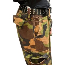 Metal Giyim 3 Sıra Piramit Detaylı Kemer