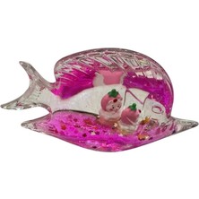 Seymen Bıçakçılık Pembe Renkli Akvaryum Modelli Batmayan Sirin Figürlü