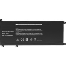 Retro Dell Inspiron 7570 Model P70F, P70F001 Laptop Uyumlu Batarya Pil