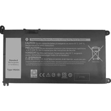 Retro Dell Inspiron 3502 Model P90F, P90F003 Laptop Uyumlu Batarya Pil