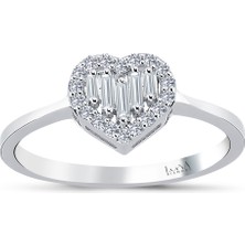 Luna Diamond 0.21 Karat Baget Pırlanta Yüzük
