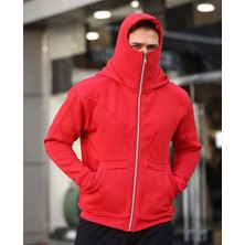 Yeni Sezon Unisex Ninja Ceket - Kapüşonlu, Maske Detaylı, Spor Ceket