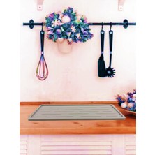 Silikon Yağdanlık Altlığı - Yağ Standı - Sabunluk Altlığı - Çok Amaçlı Organizer - Tezgah Sunum Düzenleyici 27X11 cm