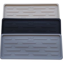 Silikon Yağdanlık Altlığı - Yağ Standı - Sabunluk Altlığı - Çok Amaçlı Organizer - Tezgah Sunum Düzenleyici 27X11 cm