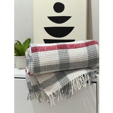Pink & Blue Home Skoç Battaniye | Koltuk Şalı | Yatak Örtüsü