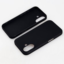 Mobilefix iPhone 16 Siyah Mat Silikon Imax Kapak & Kılıf