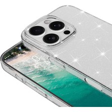 Mobilefix iPhone 16 Pro Simli Şeffaf Sert Redos Kapak & Kılıf