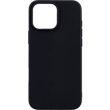 Mobilefix iPhone 16 Pro Max Siyah Mat Silikon Imax Kapak & Kılıf