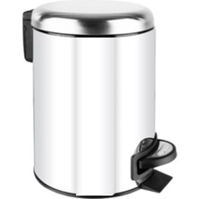 3 Litre Krom Elit Pedallı Çöp Kovası