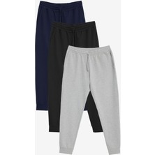 Altınyıldız Classics Erkek 3'lü Paket Pamuklu Jogger Cepli Eşofman Altı Standart Fit 2 İplik