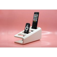 Dlc 3d Design Kumanda Organizer Standı Uzaktan Kumanda Düzenleyici Tv Kumandalık Modern Beyaz