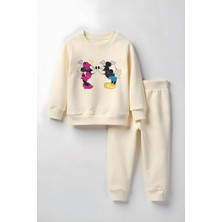 Myada Unisex Miki ve Mini Baskılı Alt Üst Çocuk Takım 23402