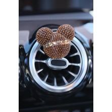 Tasarım Arabam Panda Koku Kahve Taş & Gold Baget Taş