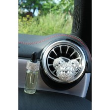 Tasarım Arabam Panda Koku Gümüş Çift Baget & Yedek Koku Şişesi