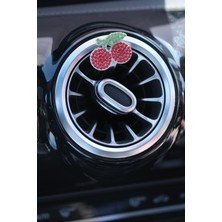 Tasarım Arabam Kiraz Taşlı Klima Süsü