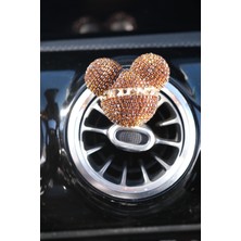 Tasarım Arabam Panda Koku Kahve Taş & Gümüş Baget Taş