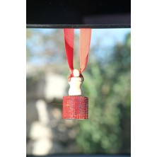 Tasarım Arabam Kırmızı Taşlı Asma Koku