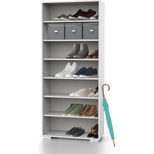 Dekorex PRT-212A-BEYAZ -Iki Kapaklı Portmanto