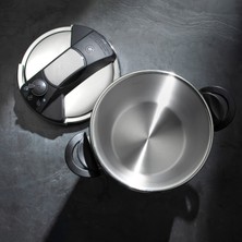 Nehir Silver Matik Paslanmaz Çelik 7 Litre Düdüklü Tencere