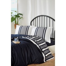 Özdilek Wonder Lacivert Battal Boy King Size Lastikli Fitted Çarşaf Nevresim Takımı