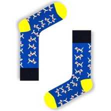 Carnaval Socks French Bulldog Desenli Renkli Çorap