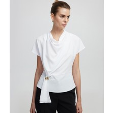 Metal Aksesuarlı Burgulu Bluz IS1250006055002