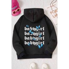Only Trendwear Babygirl Baskılı Erkek - Kız Çocuk Rahat Kalıp Sweatshirt